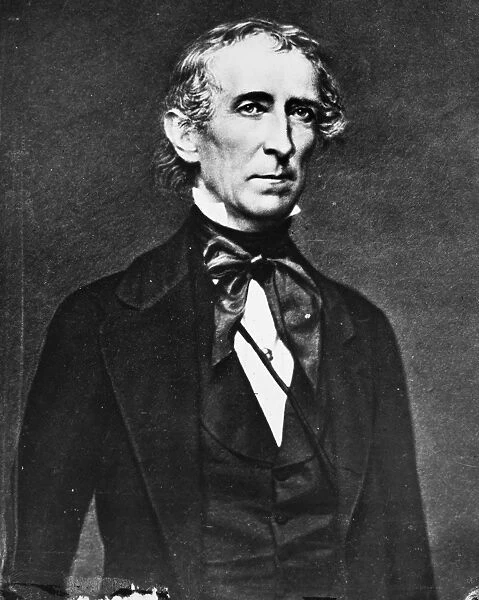 Tenth President of the United States. Daguerreotype, c1845, by Mathew Brady