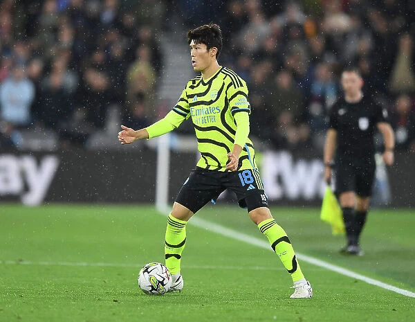 Arsenal's Tomiyasu in Action against West Ham in Carabao Cup Clash