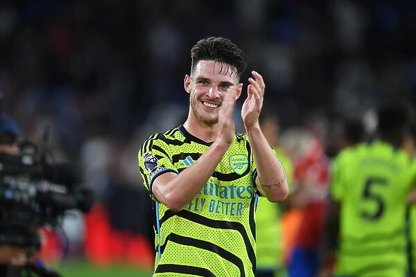 Declan Rice's Emotional Celebration: Arsenal's Thrilling Premier League Victory at Crystal Palace (2023-24)