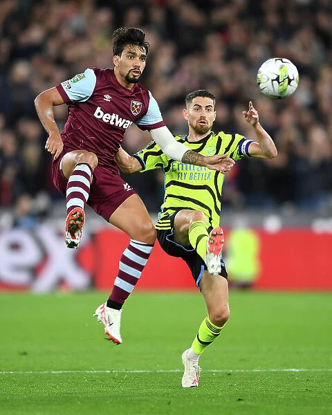 Paqueta vs Jorginho: A Battle for Possession in the Carabao Cup Clash between West Ham and Arsenal