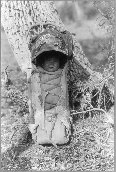 Apache baby in carrier, 1923