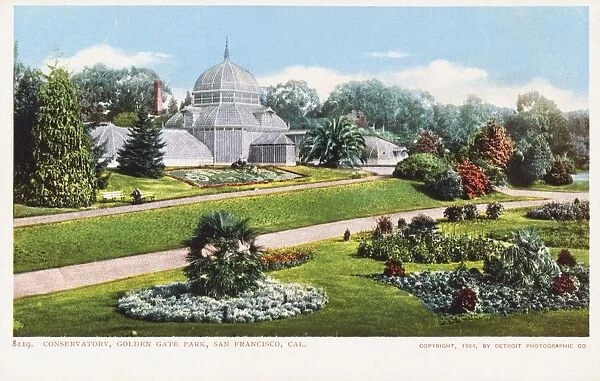 Conservatory, Golden Gate Park, San Francisco, Cal. Postcard. 1904, Conservatory, Golden Gate Park, San Francisco, Cal. Postcard