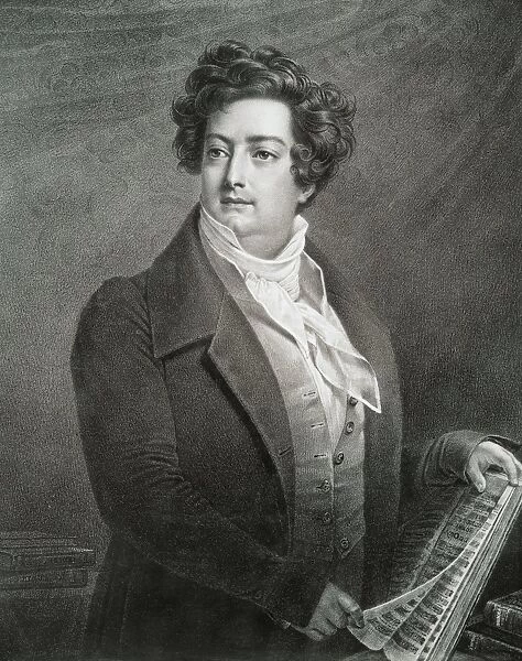 France, Portrait of French tenor Adolphe Nourrit