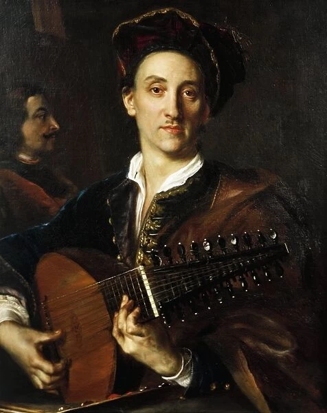 Germany, Leipzig, Portrait of Czech and Slovak painter, Jan Kupecki (1667 - 1740)