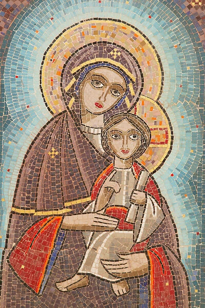 Holy Virgin and Saint John Kamate coptic monastery icon