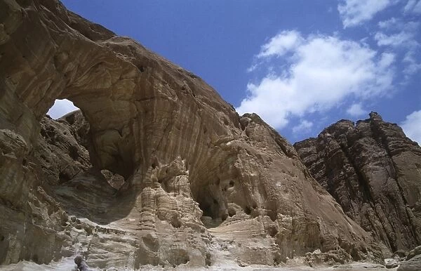 Israel, Negev Desert, Timna Valley National Park, Eroded sandstone formations