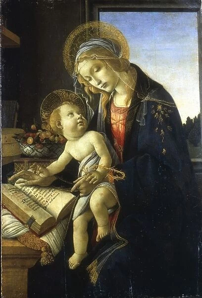 The Madonna of the Book (Virgin and Child). Sandro Boticelli (1445-1510) Italian painter