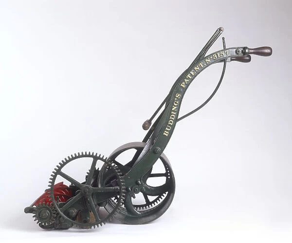 Model of Edwin Buddings lawn mower, 1830s