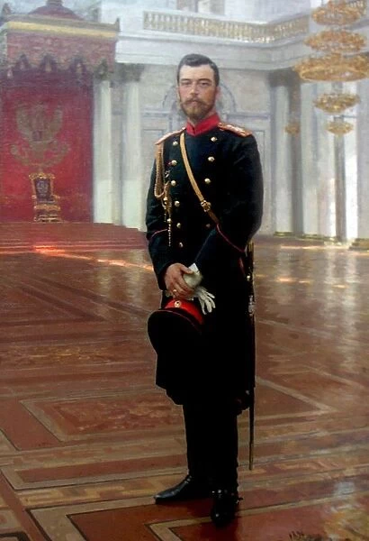 Nicholas II (1868-1918) Tsar of Russia 1894-1917, 1896. Oil on canvas. Ilya Repin