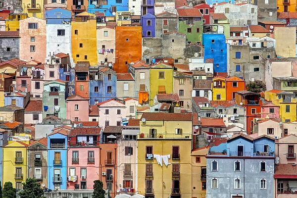 Colored houses of Bosa, Sardinia