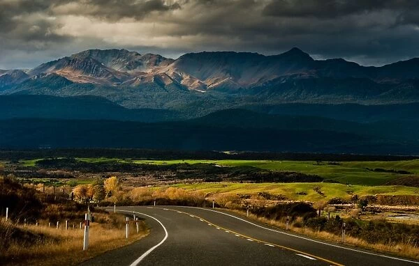 Country side road in New Zealand