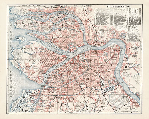Map of St. Petersburg 1900