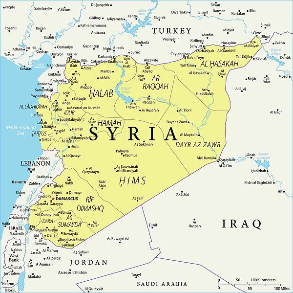 Syria Reference Map