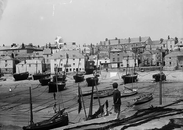 The Wharf, St Ives, Cornwall. Early 1900s