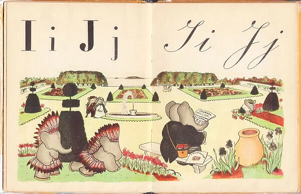 ABC of Babar IJ, 1939 (illustration)