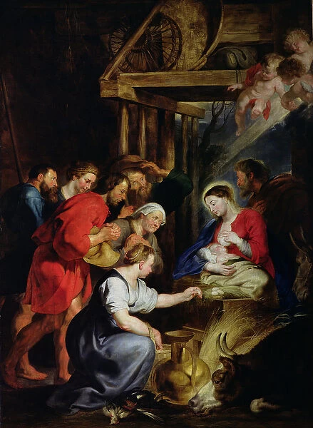 Adoration of the Shepherds (oil on canvas)