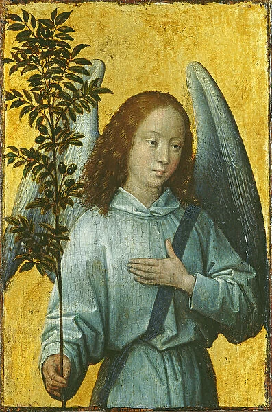 Angel Holding an Olive Branch (oil on panel)