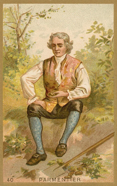 Antoine-Augustin Parmentier, French agronomist (chromolitho)