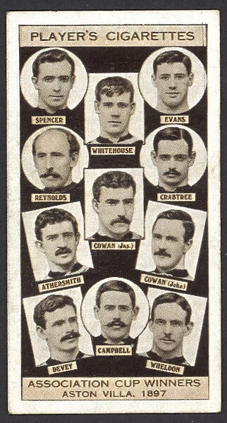 Association Cup Winners, Aston Villa, 1897 (litho)