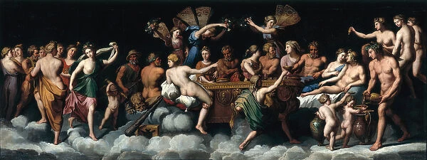 The Banquet of the Gods (oil on canvas)