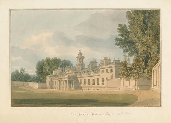Bedfordshire - Woburn Abbey, 1824 (w  /  c on paper)