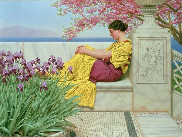Under the Blossom that Hangs on the Bough, 1917 (oil on canvas)