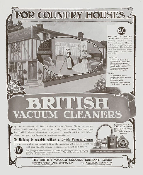 The British Vacuum Cleaner Company, Limited (b  /  w photo)