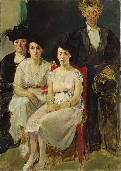 The Capelle Family, 1919 (oil on canvas)