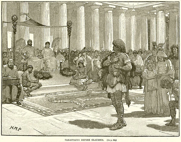 Caractacus before Claudius (engraving)