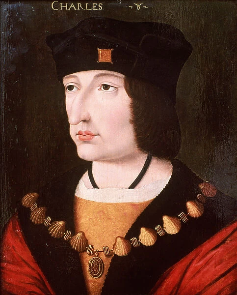Charles VIII of France (oil on panel)