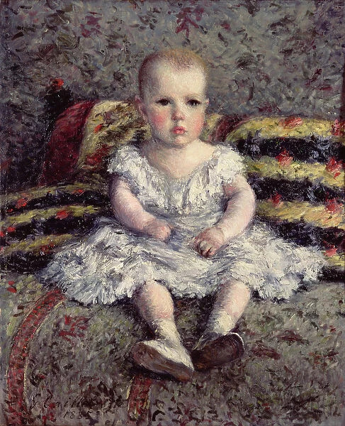 Child on a sofa, 1885