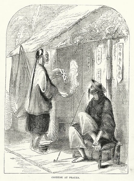 Chinese at Prayer (engraving)