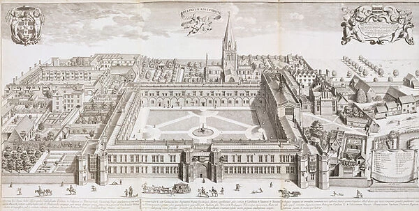 Christ Church College, Oxford, from Oxonia Illustrated