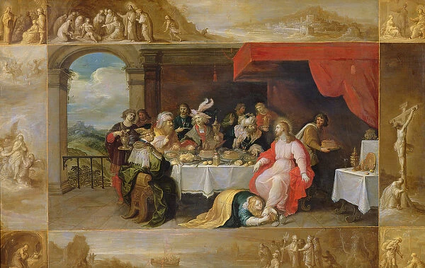 Christ in the House of Simon the Pharisee, 1637 (oil on canvas)
