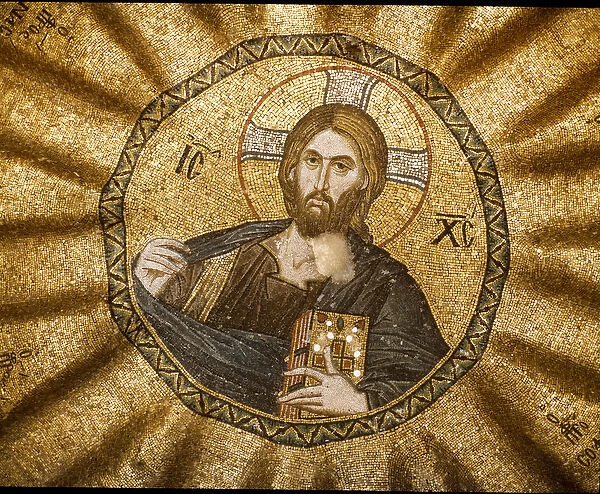 Christ pantocrator (or Christ in glory) (Mosaic, 14th century)
