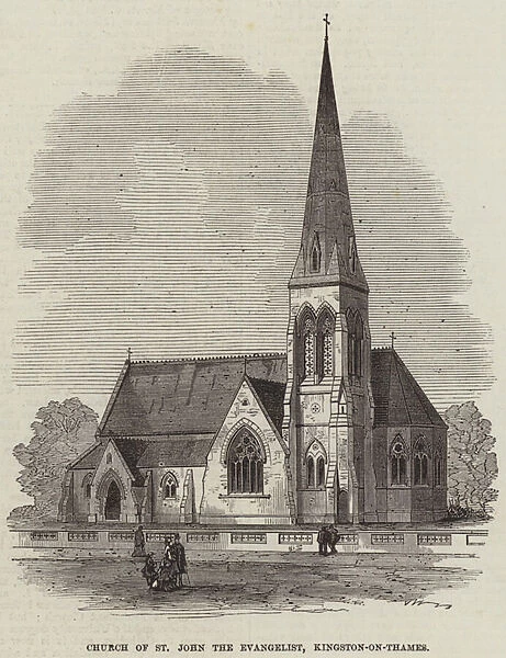 Church of St John the Evangelist, Kingston-on-Thames (engraving)