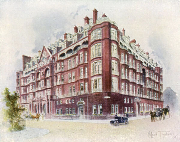 Claridges Hotel In 1898 (colour litho)