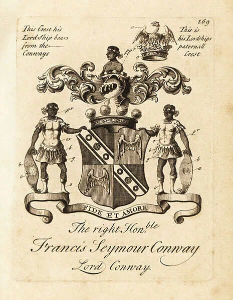 Coat of arms of the Right Honourable Francis Seymour Conway, Lord Conway