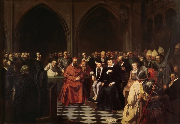 The Colloquy of Poissy in 1561, 1840 (oil on canvas)