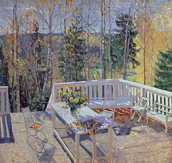 Deserted Terrace, 1911 (oil on canvas)