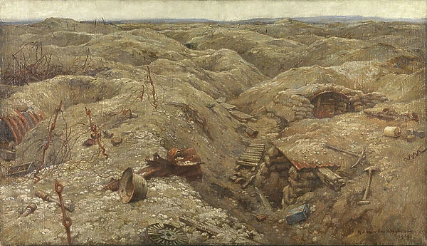 Desolation - Trenches North of Lens, 1919 (oil on canvas)