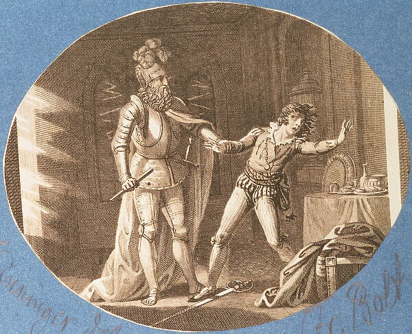 Don Giovanni and the statue of the Commandantore that has come to life, Act II scene iv