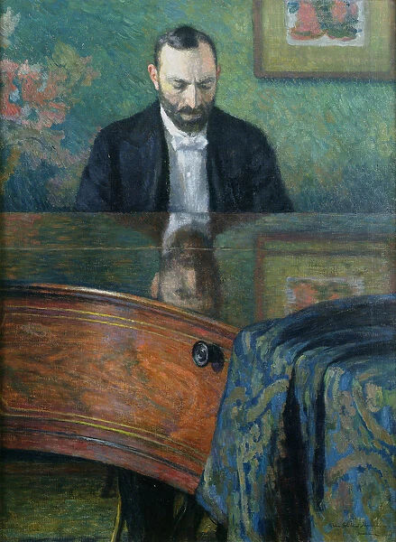 Feliks Jasienski (1861-1929) at the Piano, 1908 (oil on canvas)