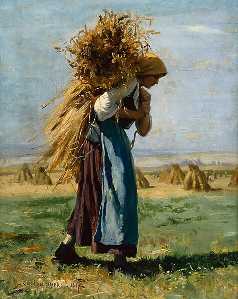 In the Fields, 1887 (oil on canvas)