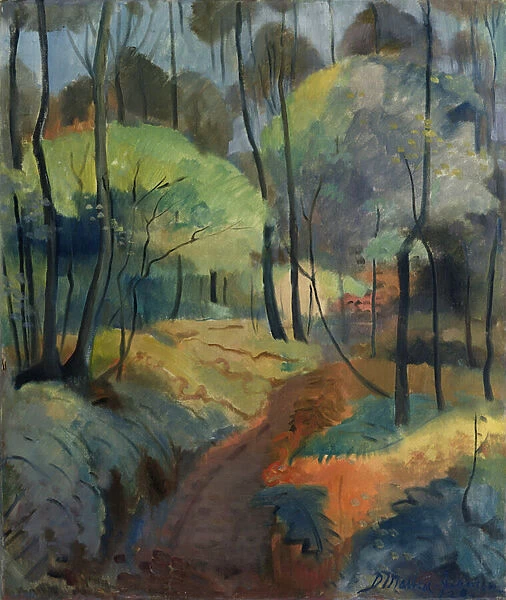 Forest Path, 1920 (oil on canvas)