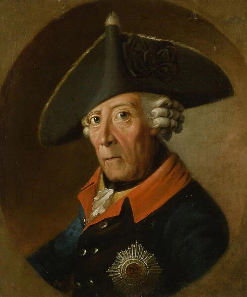 Frederick II the Great of Prussia, (oil on panel)
