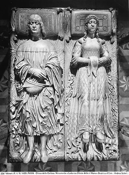 Funerary tablet of Ludovico Sforza and Beatrice d Esteavia
