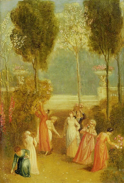 The Garden, c. 1820 (oil on panel)
