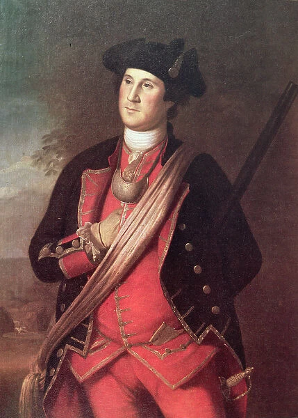 George Washington in the uniform of a Colonel of the Virginia Militia during the French