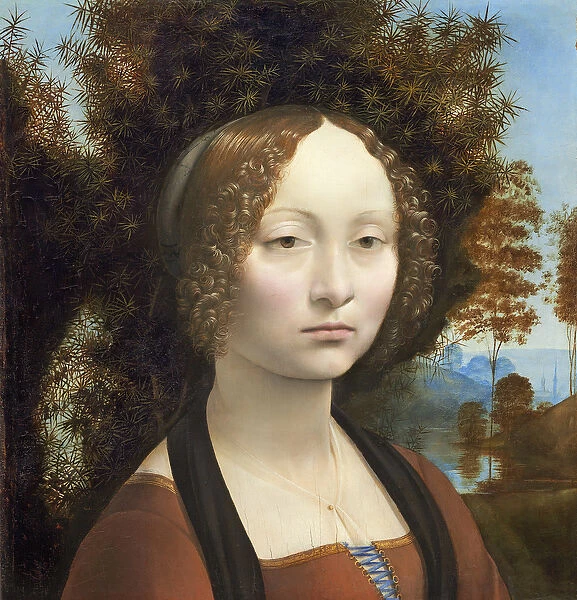 Ginevra de Benci, c. 1474- 78 (oil on panel)